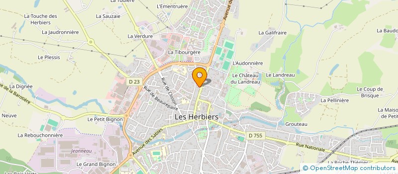 localisation de l'entreprise CLJ D à LES HERBIERS