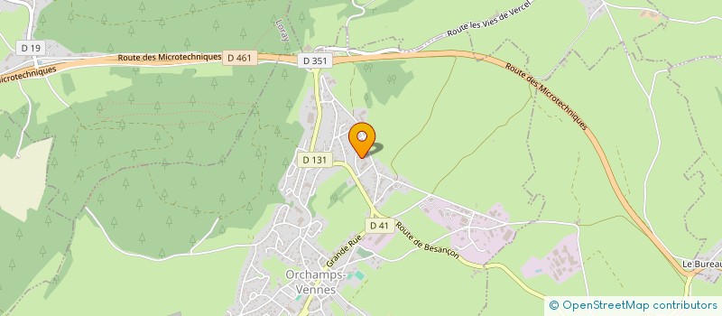 localisation de l'entreprise CLJ IMMOBILIER  ORCHAMPS-VENNES