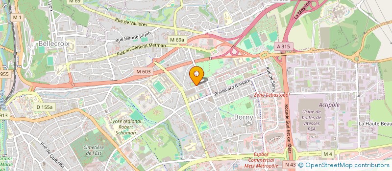 localisation de l'entreprise CLK  METZ