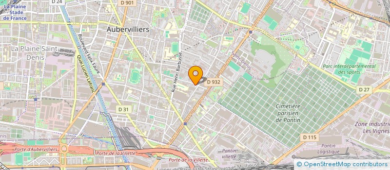 localisation de l'entreprise CLK à AUBERVILLIERS