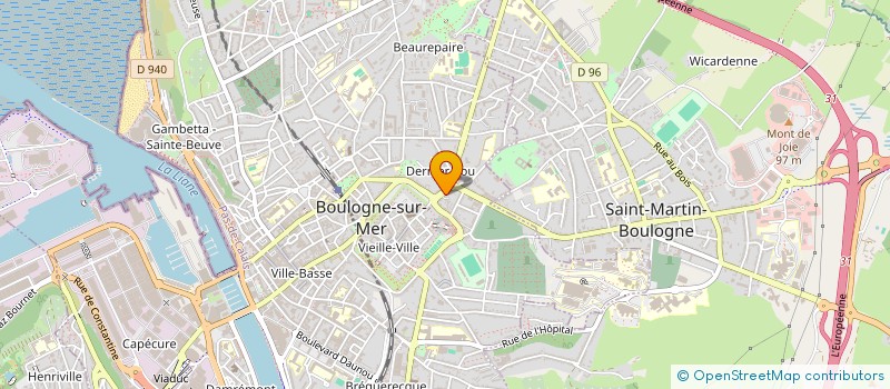 localisation de l'entreprise CLK ASSURE à BOULOGNE-SUR-MER