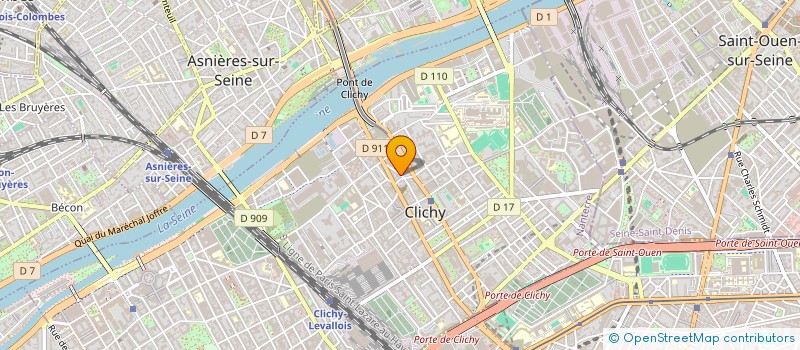 localisation de l'entreprise CLK CAPITAL à CLICHY