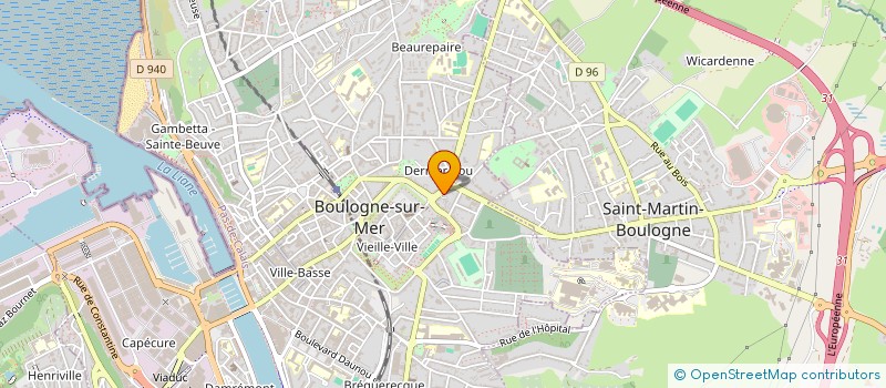localisation de l'entreprise CLK FINANCES à BOULOGNE-SUR-MER