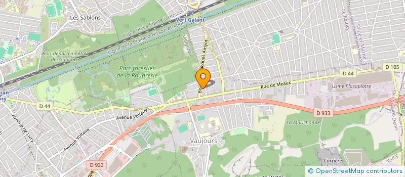 localisation de l'entreprise CLK HOLDING  VAUJOURS