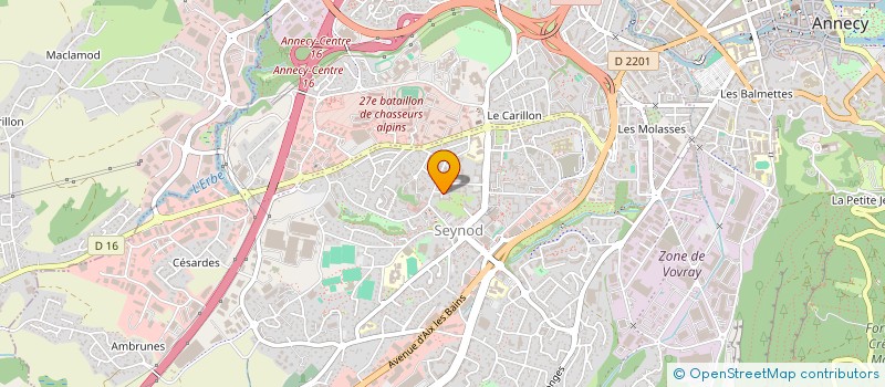 localisation de l'entreprise CLK TRANSPORT à ANNECY