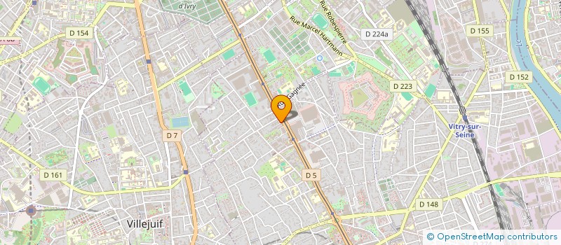 localisation de l'entreprise CLKA TRANSPORT DES PERSONNES  VITRY-SUR-SEINE