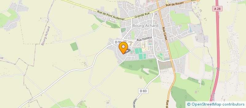 localisation de l'entreprise CLL  BOURG-ACHARD