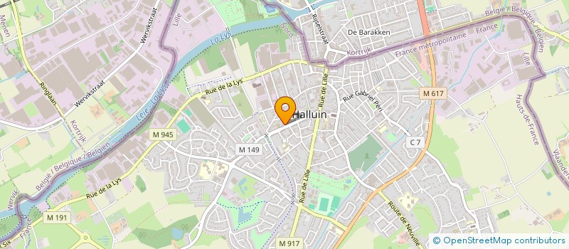 localisation de l'entreprise CLL  HALLUIN