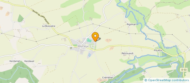 localisation de l'entreprise CLL IMMO  MERLEAC