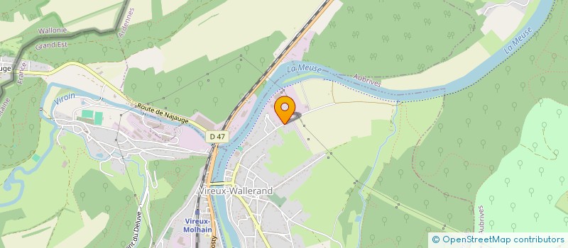 localisation de l'entreprise CLL MON BIJOU  VIREUX-WALLERAND