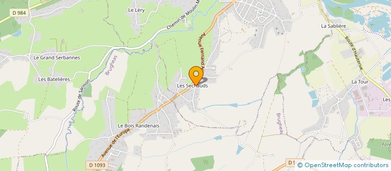 localisation de l'entreprise CLLJ VERDONNE  BELLERIVE-SUR-ALLIER