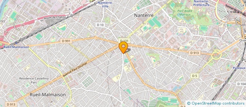 localisation de l'entreprise CLLUBS  NANTERRE