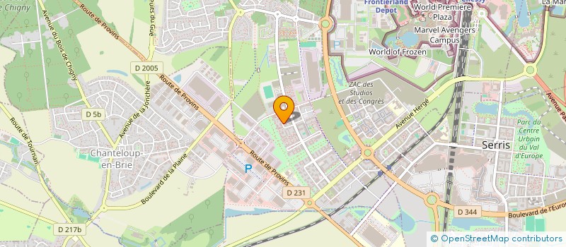 localisation de l'entreprise CLM 28  MONTEVRAIN