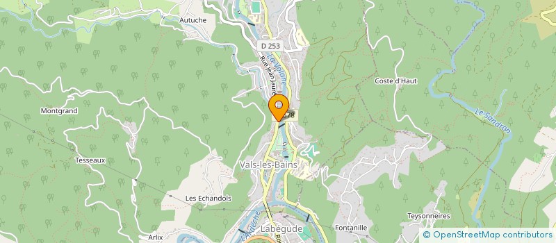 localisation de l'entreprise CLM  VALS-LES-BAINS