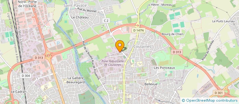 localisation de l'entreprise CLM à SAINT-PAVACE