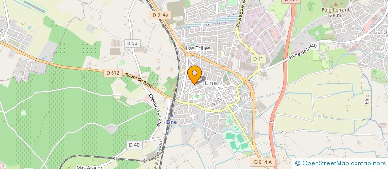 localisation de l'entreprise CLM  ELNE