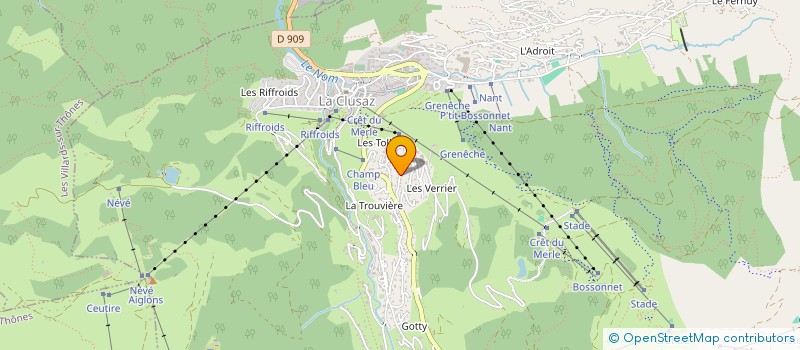 localisation de l'entreprise CLM à LA CLUSAZ