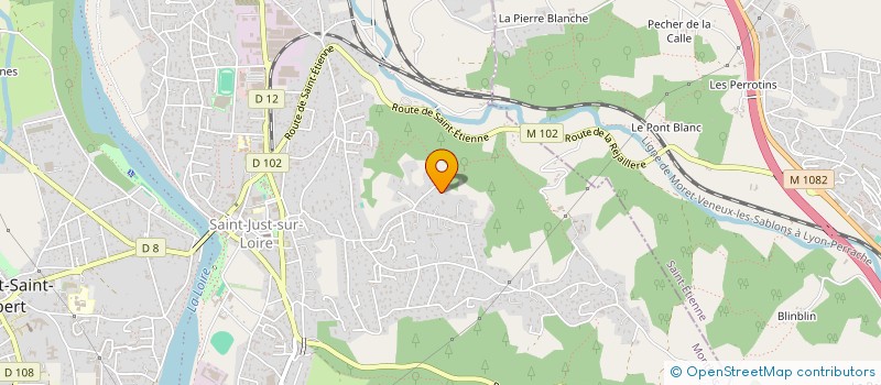 localisation de l'entreprise CLM  SAINT-JUST-SAINT-RAMBERT