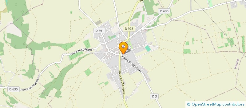 localisation de l'entreprise CLM  PLAUZAT