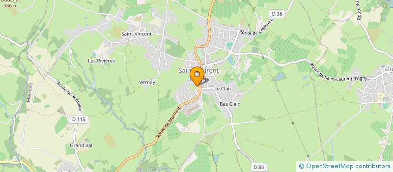 localisation de l'entreprise CLM APP  SAINT LAURENT D'AGNY