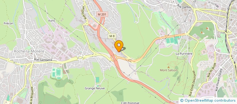 localisation de l'entreprise CLM CHAUFFAGE  ROCHE-LA-MOLIERE