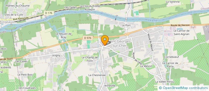 localisation de l'entreprise CLM COIFFURE  SAINT-GEORGES-SUR-CHER