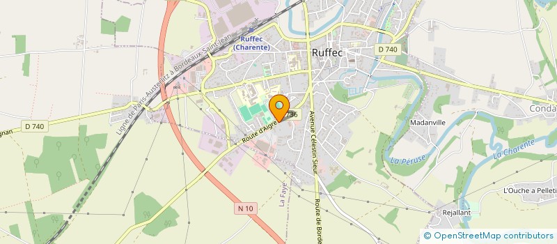 localisation de l'entreprise CLM COMMUNICATION à RUFFEC