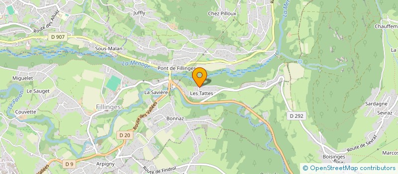 localisation de l'entreprise CLM DEPANNAGE  FILLINGES