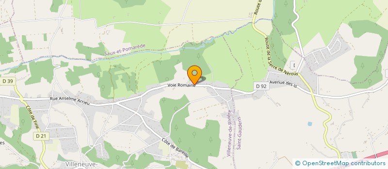 localisation de l'entreprise CLM ELEC  VILLENEUVE-DE-RIVIERE