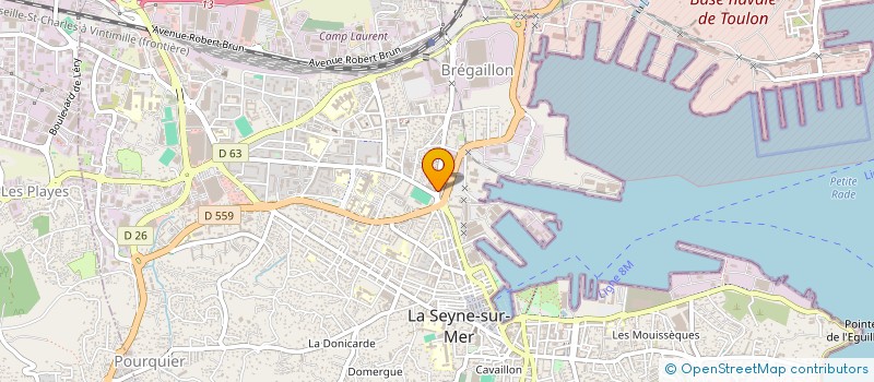 localisation de l'entreprise CLM FORMATIONS à SIX-FOURS-LES-PLAGES