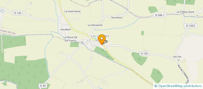 localisation de l'entreprise CLM HABITAT  LES CORVEES-LES-YYS