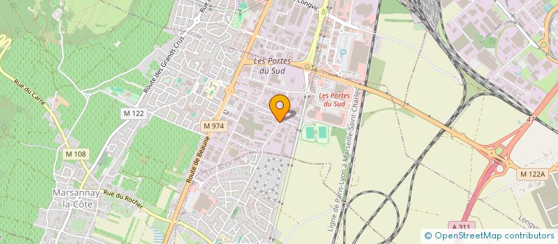 localisation de l'entreprise CLM IMMO à MARSANNAY-LA-COTE