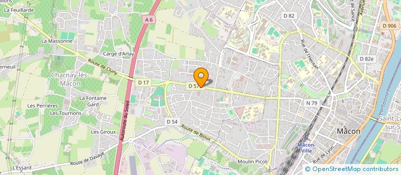 localisation de l'entreprise CLM IMMOBILIER à CHARNAY-LES-MACON