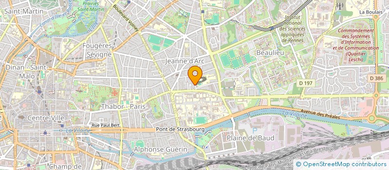 localisation de l'entreprise CLM INGENIERIE  RENNES