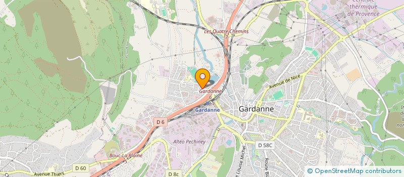 localisation de l'entreprise CLM PAYSAGES à GARDANNE