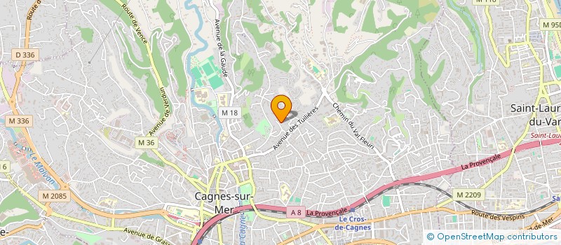 localisation de l'entreprise CLM SARL à CAGNES-SUR-MER