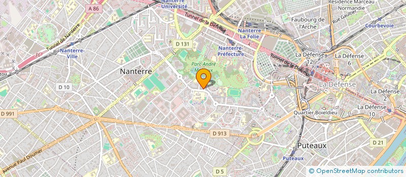 localisation de l'entreprise CLM TRANSPORTS  NANTERRE
