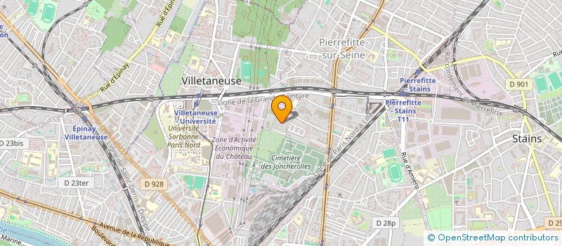 localisation de l'entreprise CLMA  VILLETANEUSE