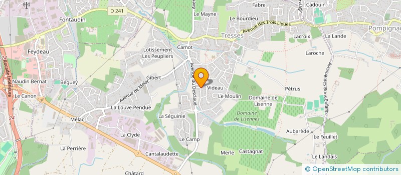 localisation de l'entreprise CLMJ  TRESSES