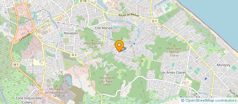 localisation de l'entreprise CLMS BTP  CAYENNE