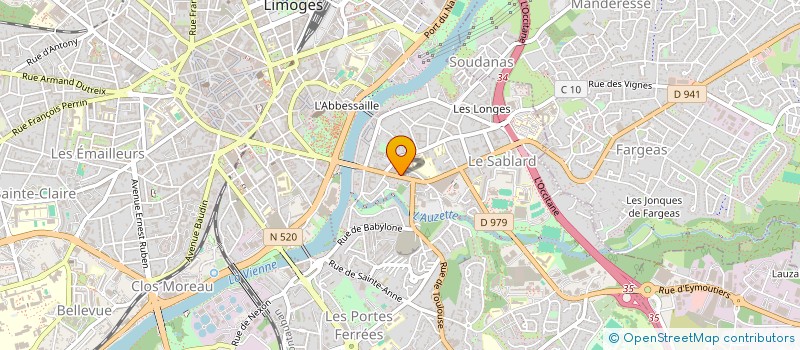 localisation de l'entreprise CLMV à LIMOGES