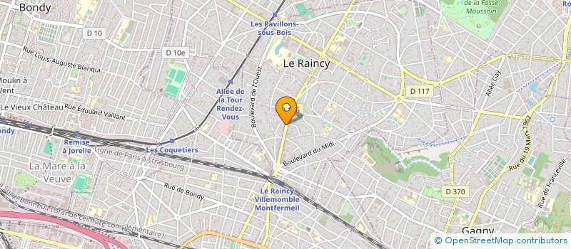 localisation de l'entreprise CLN à LE RAINCY