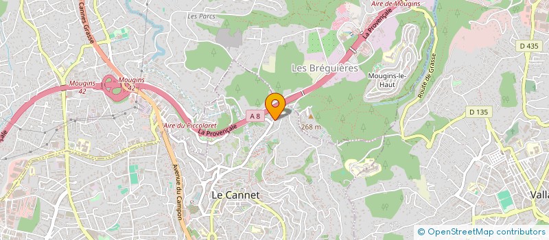 localisation de l'entreprise CLN TRANSACTION à LE CANNET