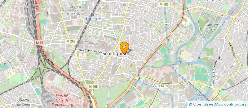 localisation de l'entreprise CLN TRANSPORTS  SCHILTIGHEIM