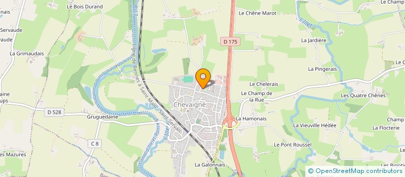 localisation de l'entreprise CLO 35 à CHEVAIGNE