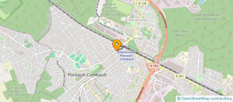 localisation de l'entreprise CLO COSMETIQUE à PONTAULT-COMBAULT
