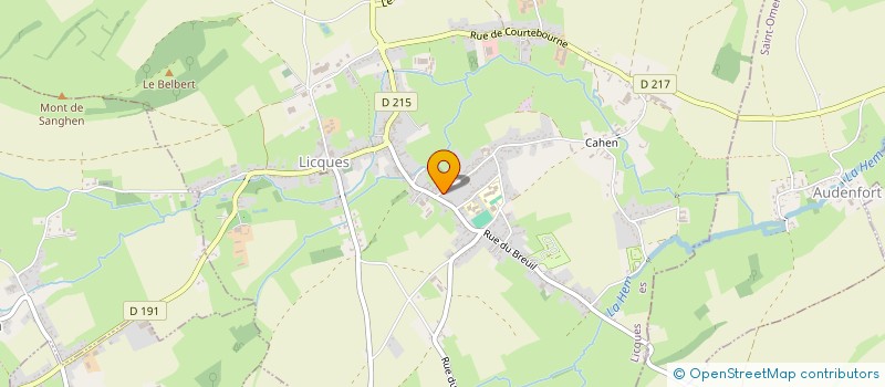 localisation de l'entreprise CLO'CREA  LICQUES