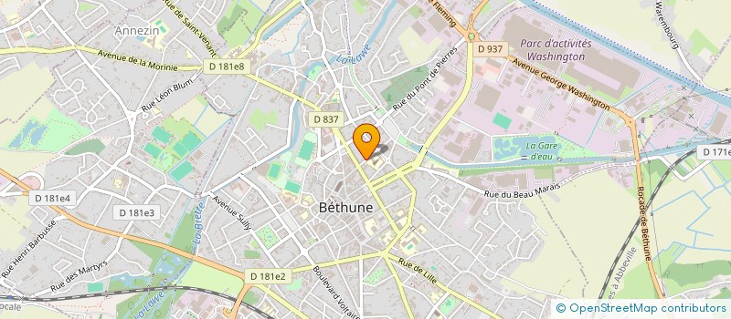 localisation de l'entreprise CLO II  BETHUNE