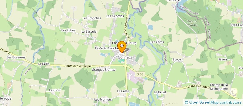 localisation de l'entreprise CLO' SA à CORMOZ