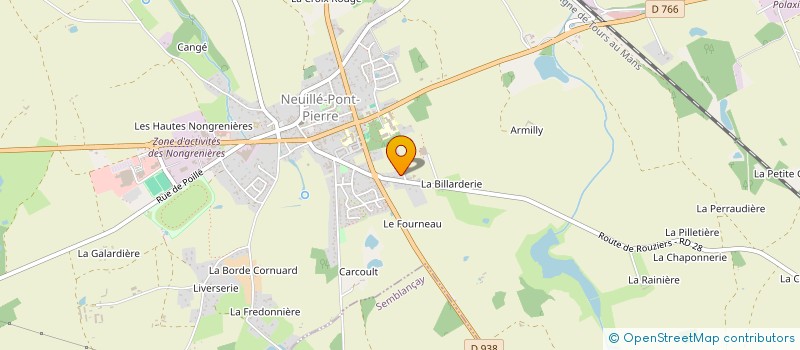 localisation de l'entreprise CLOAREC BATIMENT  NEUILLE-PONT-PIERRE